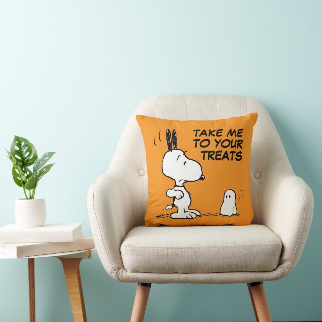 Cojín Decorativo Cacahuetes | Woodstock Scares Snoopy (Silla)