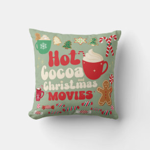 Cojín Decorativo Cacao Caliente Y Películas De Navidades