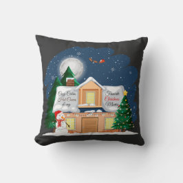 Cojín Decorativo Cacao caliente y películas favoritas para Navidade