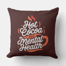 Cojín Decorativo Cacao caliente y salud mental personalizado
