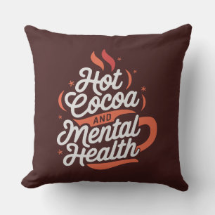 Cojín Decorativo Cacao caliente y salud mental personalizado
