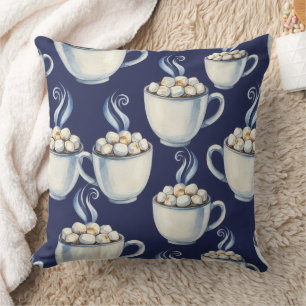 Cojín Decorativo Cacao de Medianoche – Invierno Acogedor