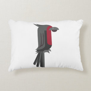 Cojín Decorativo Cacatúa negra elegante