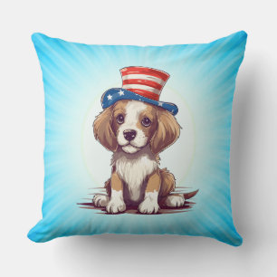 Cojín Decorativo Cachorro Adorable con Sombrero-54676