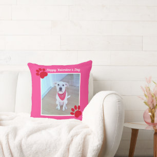 Cojín Decorativo Cachorro Adorable Feliz Día de San Valentín Patas 