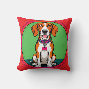 Cojín Decorativo Cachorro Animado Adorable con Collar