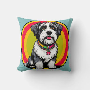 Cojín Decorativo Cachorro Animado Adorable con Collar