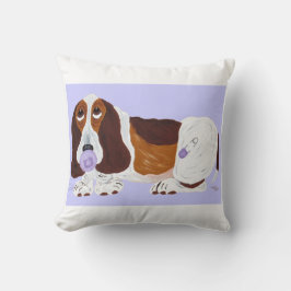 Cojín Decorativo Cachorro Basset Hound bebé 