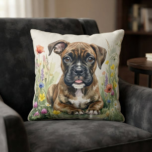 Cojín Decorativo Cachorro Boxer Pastel Adorable