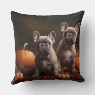 Cojín Decorativo Cachorro de Bulldog Francés Delicia de Otoño Calab