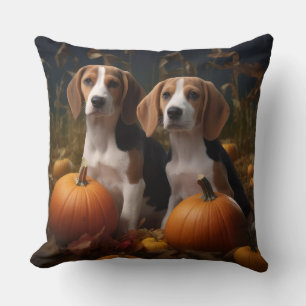 Cojín Decorativo Cachorro de Foxhound inglés americano Otoño Delici