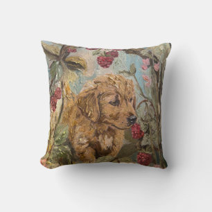 Cojín Decorativo Cachorro de Golden Retriever Perros Caprichosos Fr