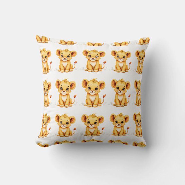 Cojín Decorativo Cachorro de León Adorable (Anverso)