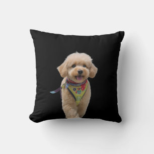 Cojín Decorativo Cachorro de marfil esponjoso