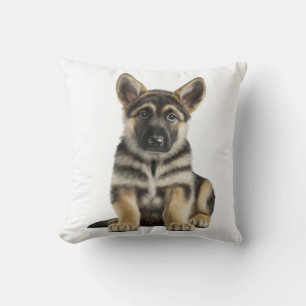 Cojín Decorativo Cachorro de pastor alemán lindo