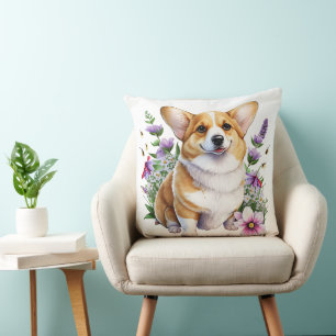COJÍN DECORATIVO CACHORRO DE PERRO CORGI GALÉS PEMBROKE ADORABLE