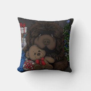 Cojín Decorativo cachorro de Terranova oso de peluche