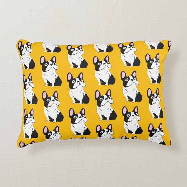 Cojín Decorativo Cachorro lindo, amarillo (Anverso)
