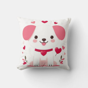 Cojín Decorativo Cachorro lindo y caprichoso del día de San Valentí
