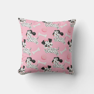 Cojín Decorativo Cachorros dálmatas Manchas Negras Juguete Pelota R
