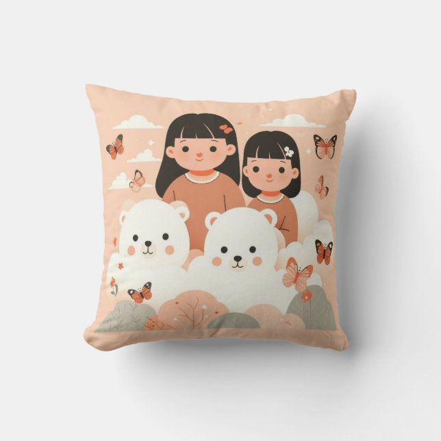 Cojín Decorativo Cachorros de Cloudland (Anverso)