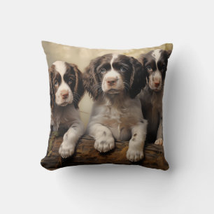 Cojín Decorativo Cachorros de espías de la primavera inglesa