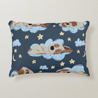 Cojín Decorativo Cachorros durmientes: Patrón de Buenas Noches