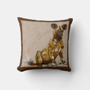 Cojín Decorativo Cachorros Pintados Africanos