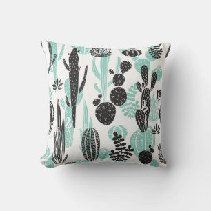 Cojín Decorativo Cacti de mano dibujada: Doodle Seamless