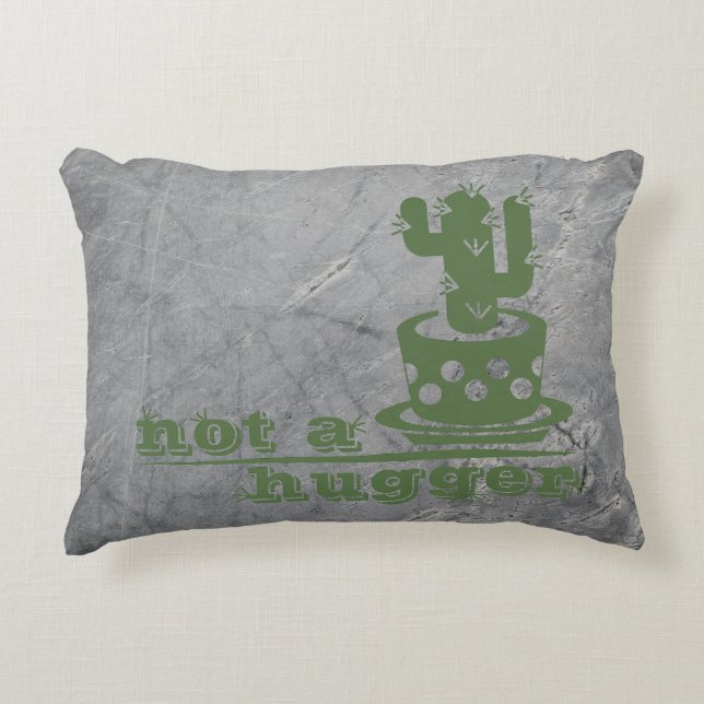 Cojín Decorativo Cacti No es gracioso decir (Anverso)