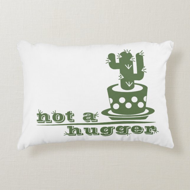 Cojín Decorativo Cacti No es gracioso decir (Anverso)