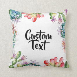 Cojín decorativo - Cacti & Succs (texto personaliz