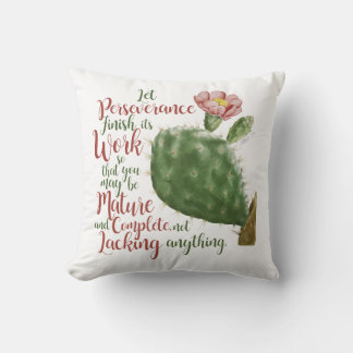 Cojín Decorativo Cactus Antiguo de J P Redouté ilustrado