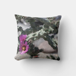 Cojín Decorativo Cactus Cholla en flor