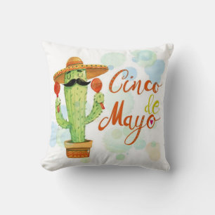 Cojín Decorativo Cactus Cinco De Mayo
