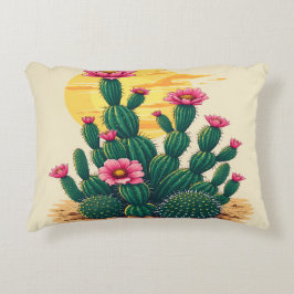 Cojín Decorativo Cactus con flores