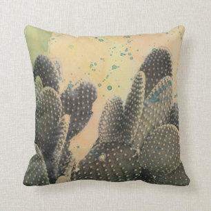 Cojín Decorativo Cactus del desierto  Placa verde