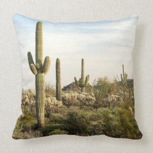 Cojín Decorativo Cactus del Saguaro, Arizona, los E.E.U.U.