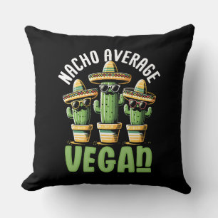 Cojín Decorativo Cactus divertidos Sombrero Nacho Promedio Vegan