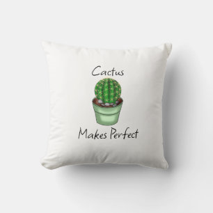 Cojín Decorativo Cactus hace perfecto   Plantación Pun