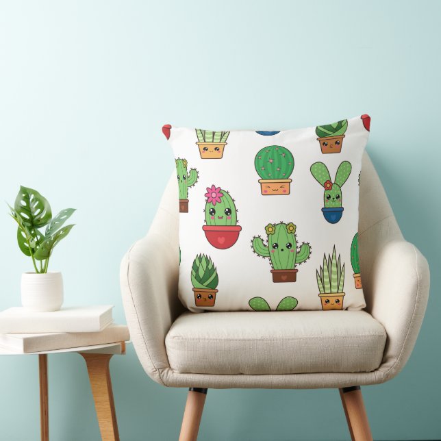 Cojín decorativo Cactus Krazy 20x20 (Silla)