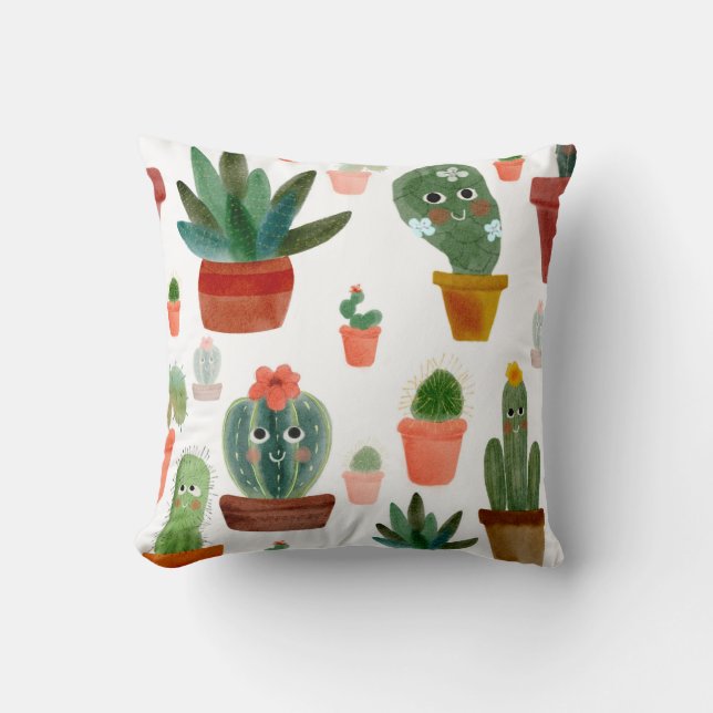 Cojín Decorativo Cactus Pillow (Anverso)