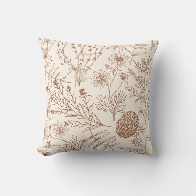 Cojín Decorativo Cactus y Suculentas Caprichosos (Anverso)