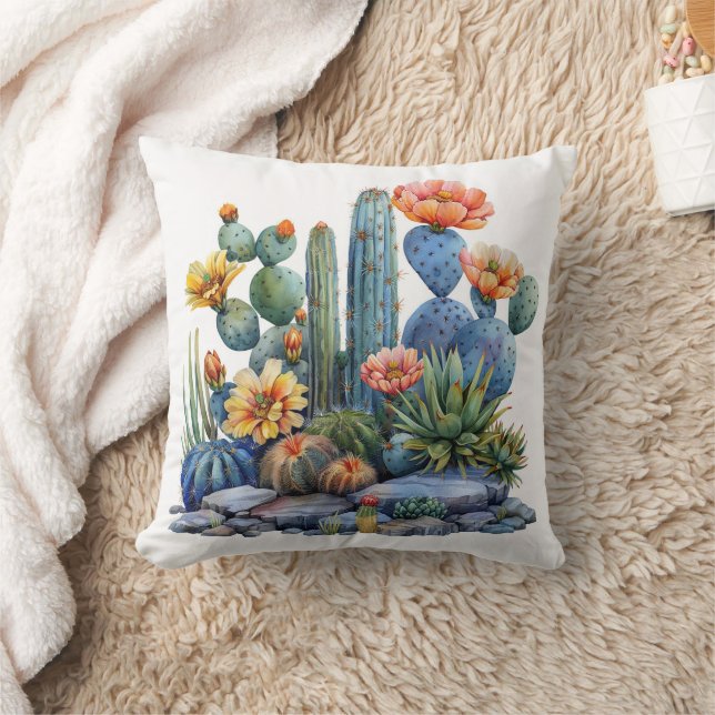 Cojín Decorativo Cactus y suculentos (Manta)