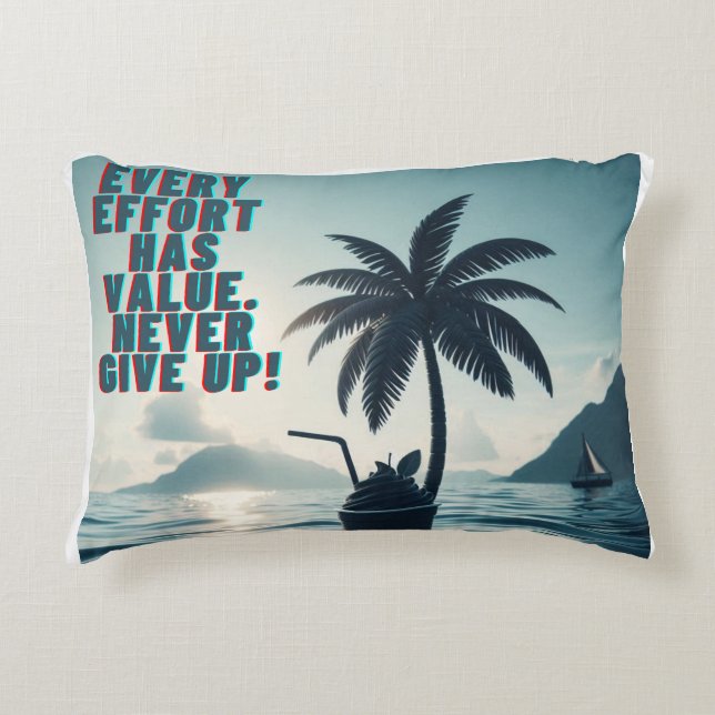 Cojín Decorativo Cada Esfuerzo Importa Nunca Rendirse (Anverso)