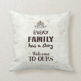 Cojín Decorativo Cada familia tiene una historia