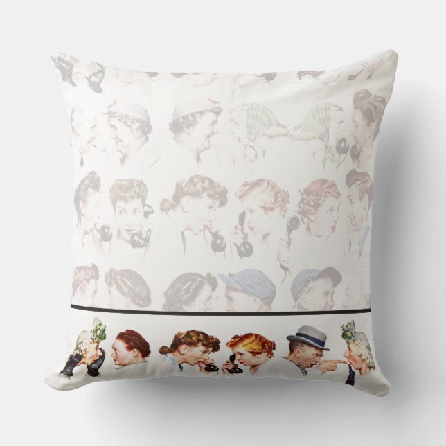 Cojín Decorativo Cadena del chisme (Anverso)