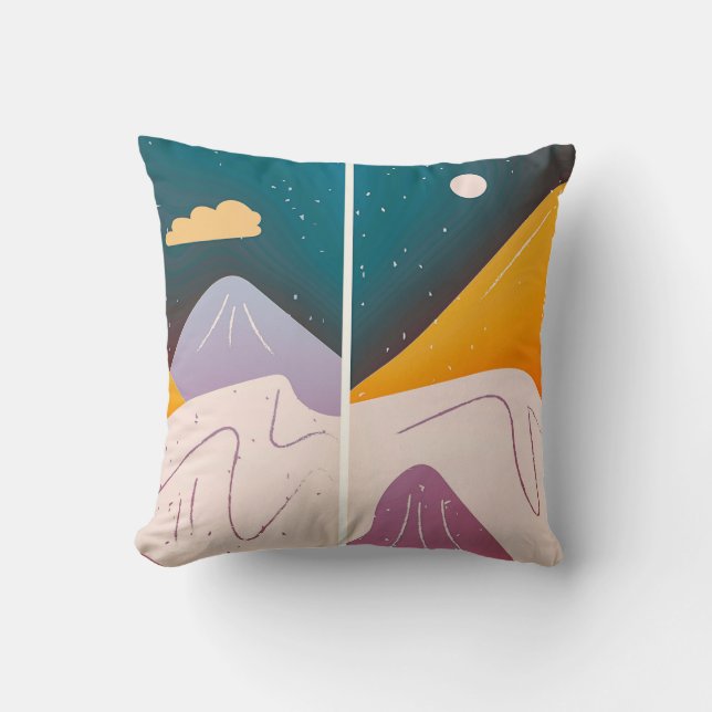 Cojín Decorativo Cadena montañosa (Anverso)
