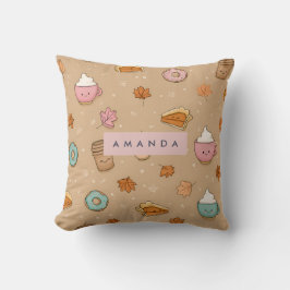 Cojín Decorativo Cae de calabaza de calabaza de otoño acogedor pers