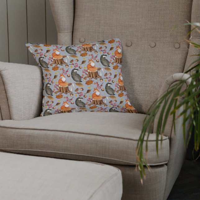 Cojín Decorativo Cae deja a Badger y Fox (Subido por el creador)